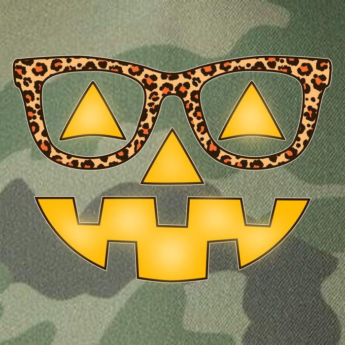 Cute Stylish Pumpkin Face With Glasses Legacy Tie Dye Trucker Hat