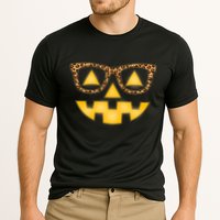 Cute Stylish Pumpkin Face With Glasses Cooling Performance Crew T-Shirt