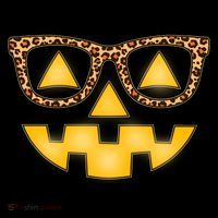 Cute Stylish Pumpkin Face With Glasses 16 in Basic Backpack