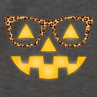 Cute Stylish Pumpkin Face With Glasses Vector Backpack