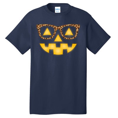 Cute Stylish Pumpkin Face With Glasses Tall T-Shirt