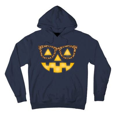 Cute Stylish Pumpkin Face With Glasses Tall Hoodie