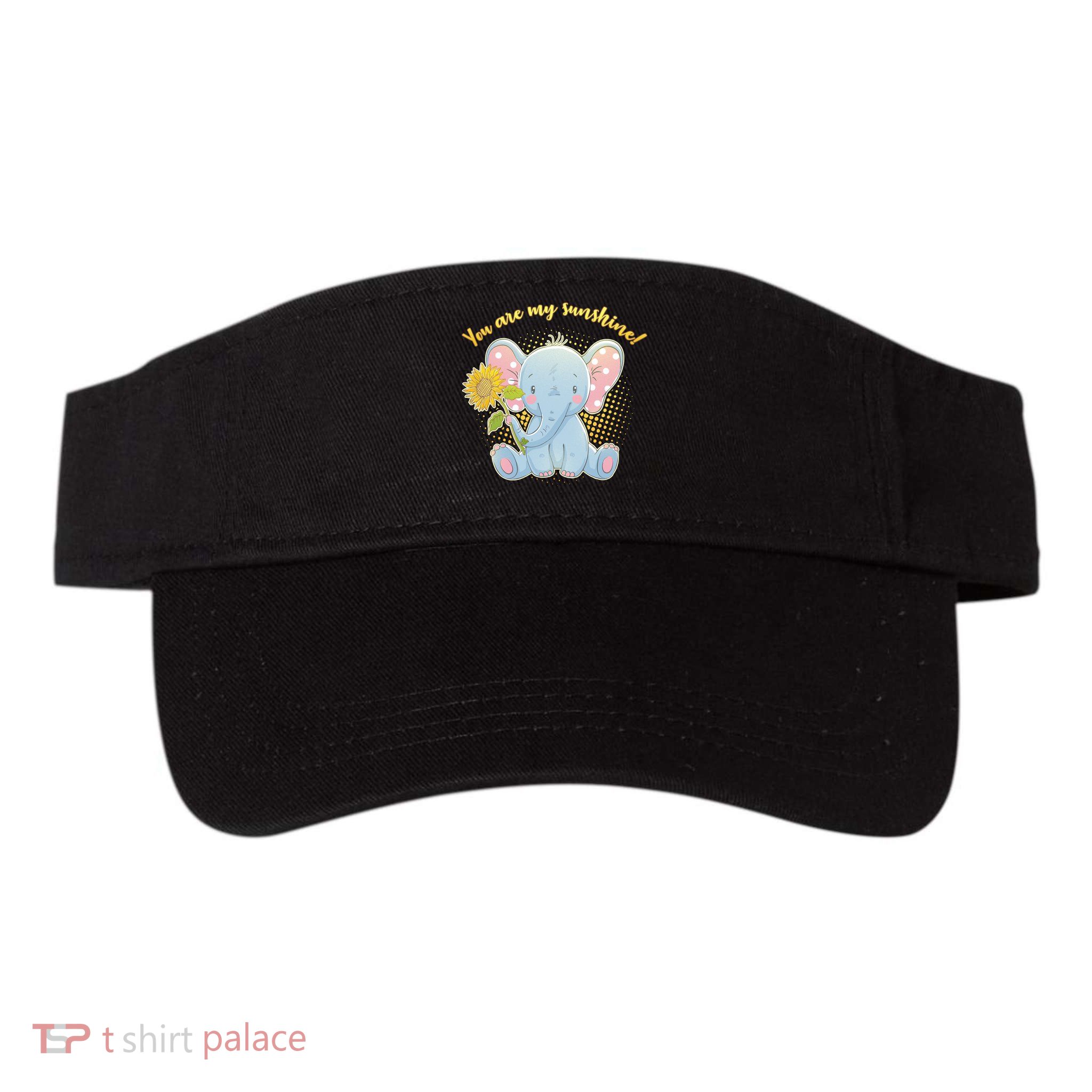 Cute Sunflower Elephant Sunshine  Visor