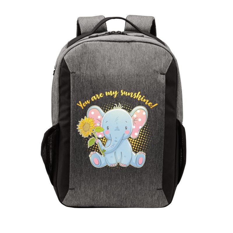 Cute Sunflower Elephant Sunshine  Vector Backpack