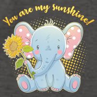 Cute Sunflower Elephant Sunshine  Vector Backpack