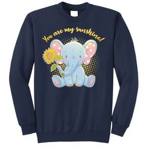 Cute Sunflower Elephant Sunshine  Sweatshirt