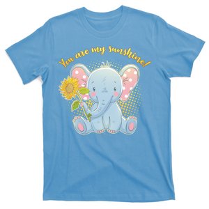 Cute Sunflower Elephant Sunshine  T-Shirt