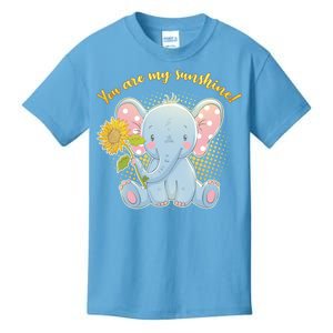 Cute Sunflower Elephant Sunshine  Kids T-Shirt