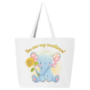 Cute Sunflower Elephant Sunshine  25L Jumbo Tote