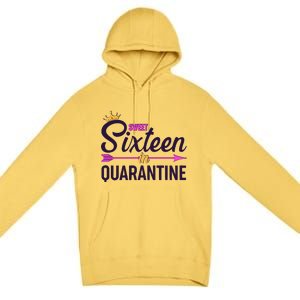 Cute Sweet Sixteen in Quarantine Premium Pullover Hoodie