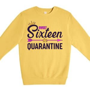 Cute Sweet Sixteen in Quarantine Premium Crewneck Sweatshirt