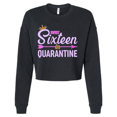 Cute Sweet Sixteen in Quarantine Cropped Pullover Crew