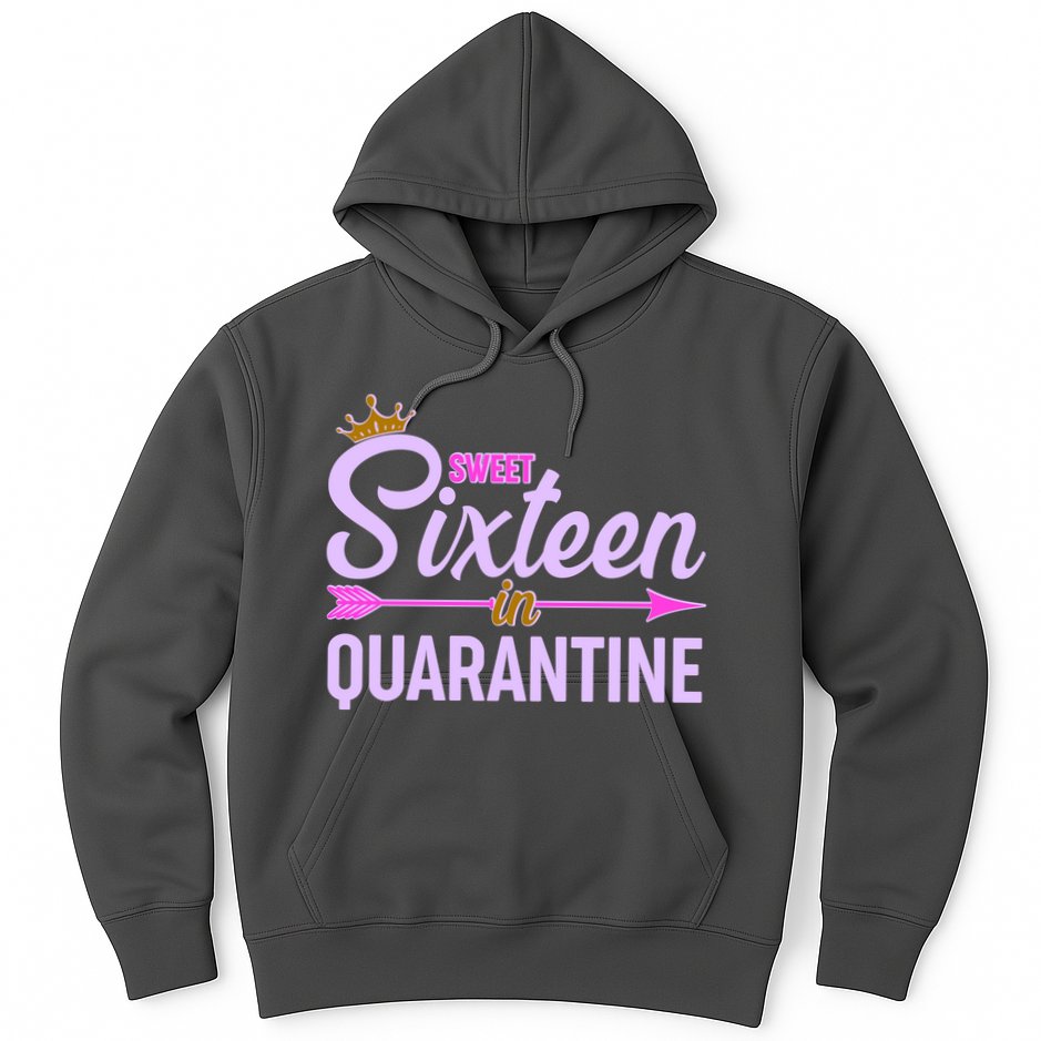 Cute Sweet Sixteen in Quarantine Hoodie