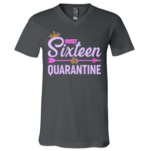 Cute Sweet Sixteen in Quarantine V-Neck T-Shirt