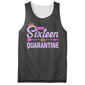 Cute Sweet Sixteen in Quarantine Mesh Reversible Basketball Jersey Tank