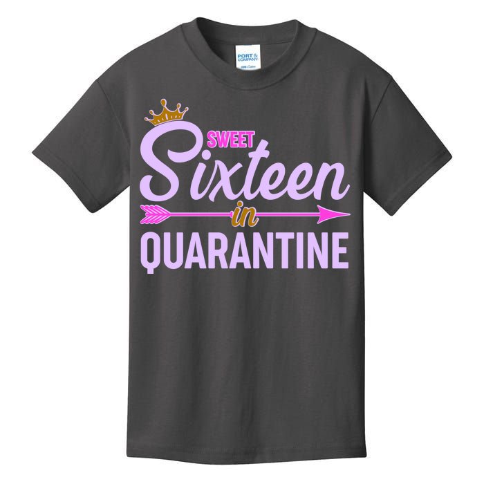 Cute Sweet Sixteen in Quarantine Kids T-Shirt