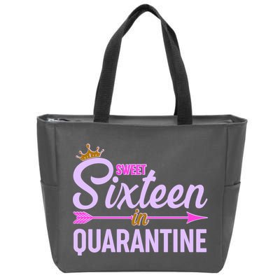 Cute Sweet Sixteen in Quarantine Zip Tote Bag