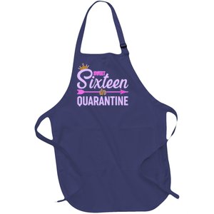 Cute Sweet Sixteen in Quarantine Full-Length Apron With Pockets