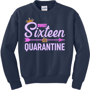 Cute Sweet Sixteen in Quarantine Kids Sweatshirt