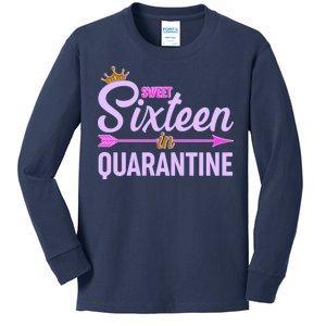 Cute Sweet Sixteen in Quarantine Kids Long Sleeve Shirt