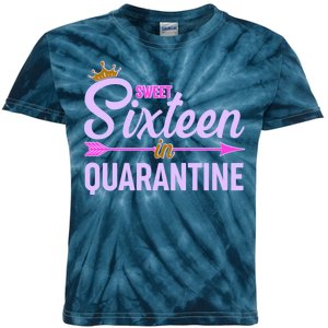 Cute Sweet Sixteen in Quarantine Kids Tie-Dye T-Shirt