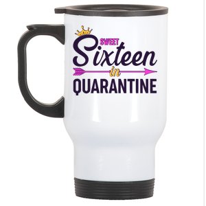 Cute Sweet Sixteen in Quarantine Stainless Steel Travel Mug