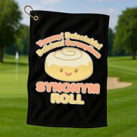 Cute Synonym Roll Golf Towel