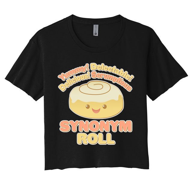 Cute Synonym Roll Crop Top