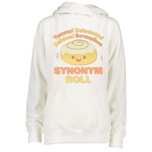 Cute Synonym Roll Womens Funnel Neck Pullover Hood