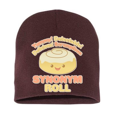 Cute Synonym Roll Short Acrylic Beanie