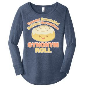 Cute Synonym Roll Women's Perfect Tri Tunic Long Sleeve Shirt