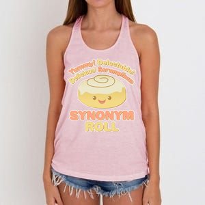 Cute Synonym Roll Women's Knotted Racerback Tank