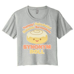 Cute Synonym Roll Women's Crop Top Tee