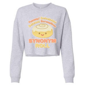 Cute Synonym Roll Cropped Pullover Crew