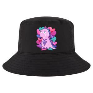 Cute T-Rex Valentine Full Of Hearts Cool Comfort Performance Bucket Hat