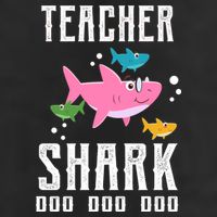 Cute Teacher Shark Do Do Do Adult Drive Performance Visor