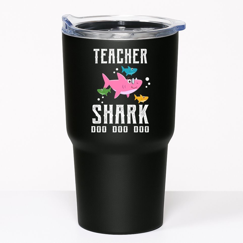 Cute Teacher Shark Do Do Do Tumbler