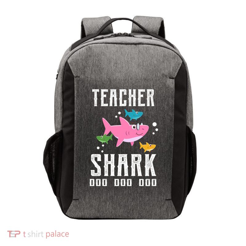 Cute Teacher Shark Do Do Do Vector Backpack