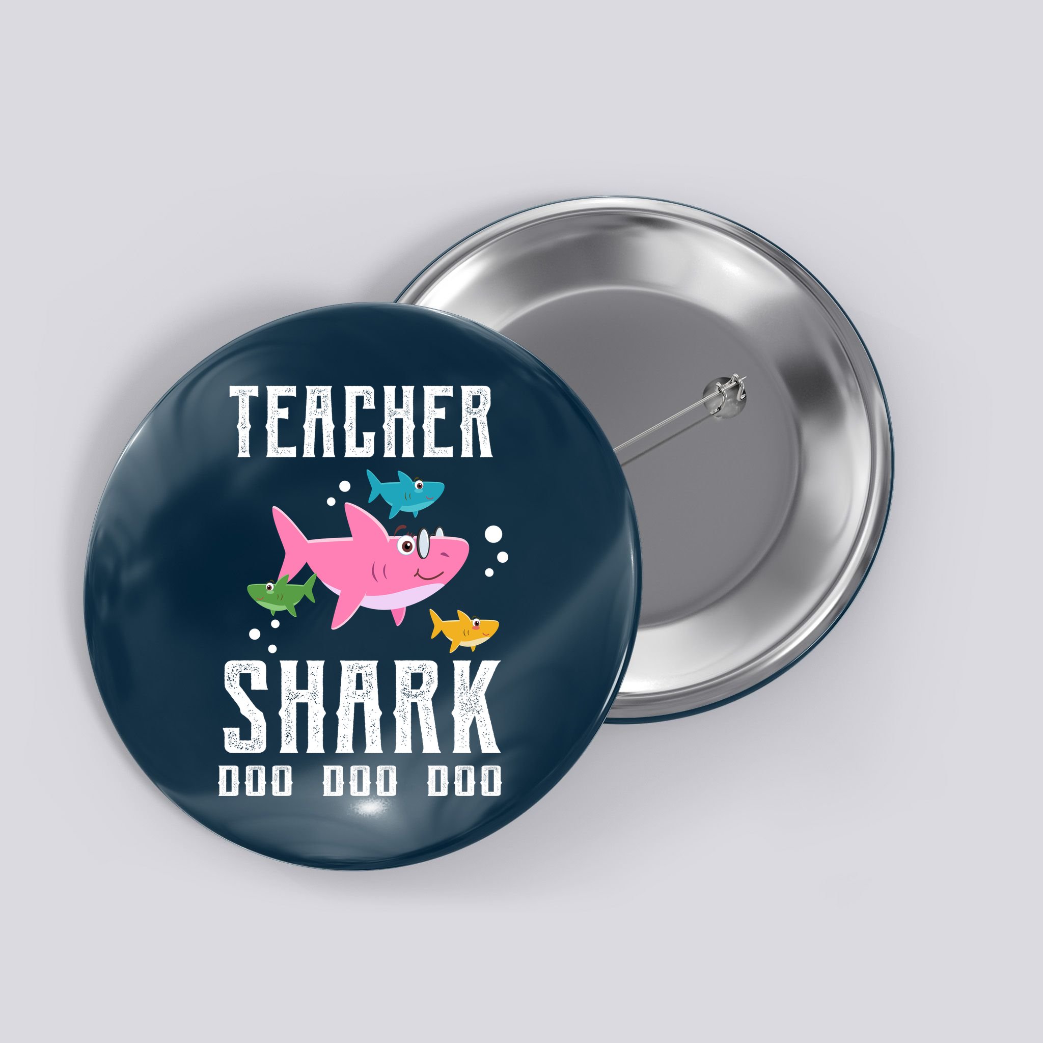 Cute Teacher Shark Do Do Do Button