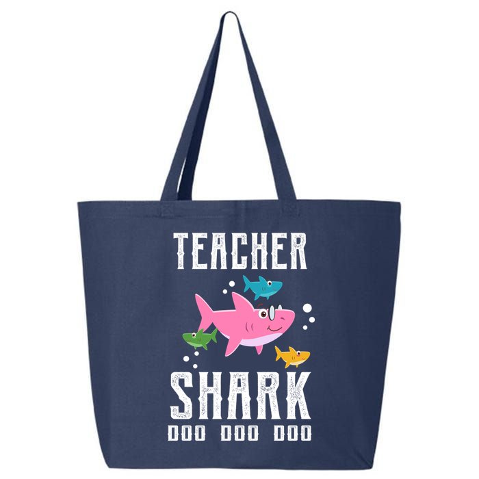 Cute Teacher Shark Do Do Do 25L Jumbo Tote