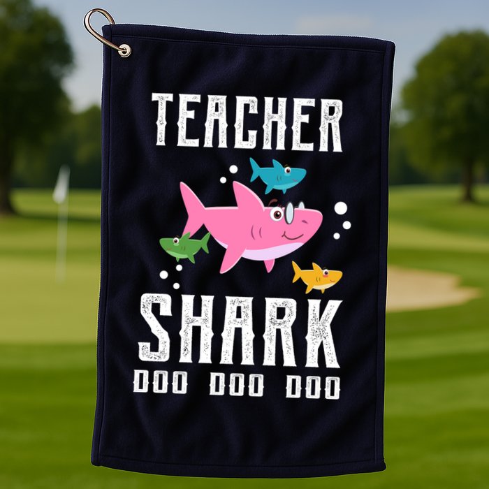 Cute Teacher Shark Do Do Do Golf Towel