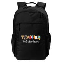 Cute Teacher Teach Love Inspire  Backpack