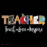 Cute Teacher Teach Love Inspire  Wool Snapback Cap