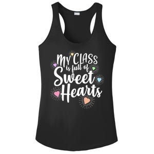 Cute Teachers Gift - My Class Is Full Of Sweet Hearts Ladies PosiCharge Competitor Racerback Tank