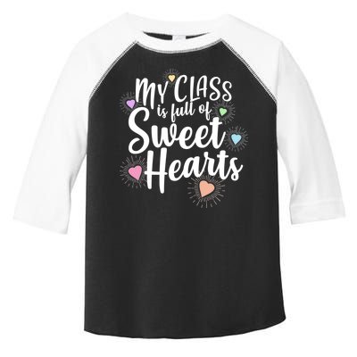 Cute Teachers Gift - My Class Is Full Of Sweet Hearts Toddler Fine Jersey T-Shirt