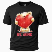 Cute Teddy Bear Holding Heart Be Mine Valentine's Day Performance Shirt