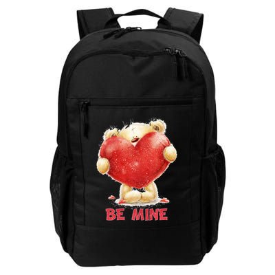 Cute Teddy Bear Holding Heart Be Mine Valentine's Day Backpack