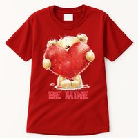 Cute Teddy Bear Holding Heart Be Mine Valentine's Day Tall T-Shirt