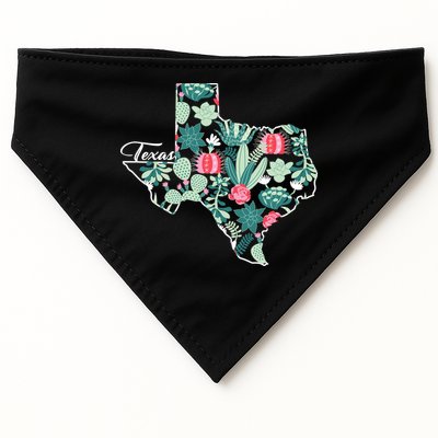 Cute Texas Cactus And Flowers USA-Made Doggie Bandana