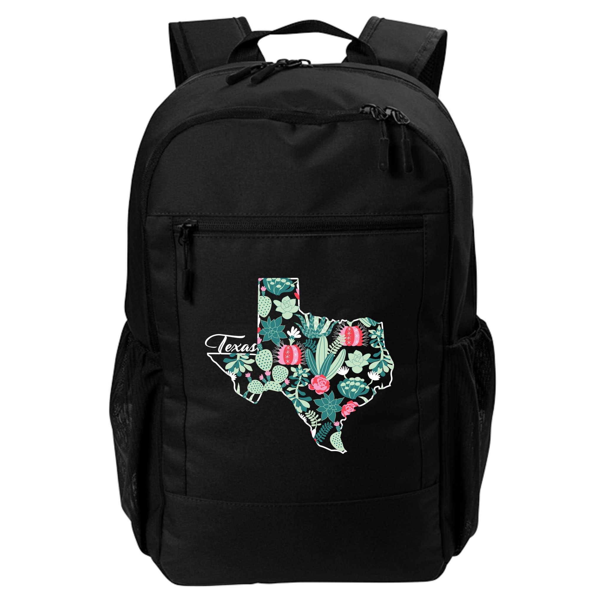 Cute Texas Cactus And Flowers Backpack